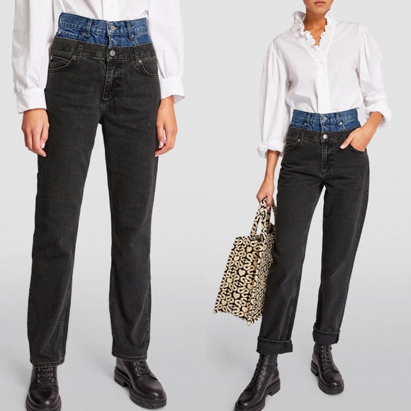 Sandro double waistband mom jeans FINAL PRICE NO OFFERS - Picture 1 of 8